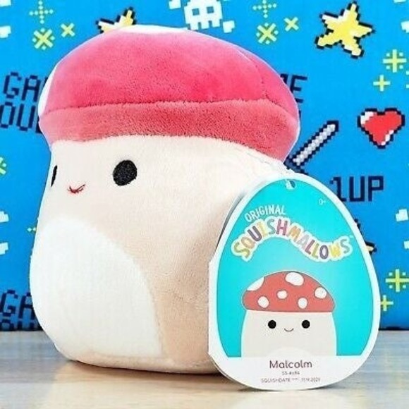 Squishmallow Malcolm the Mushroom 5" 2021 UltraSoft Stuffed Animal Plush NWT - Picture 6 of 12